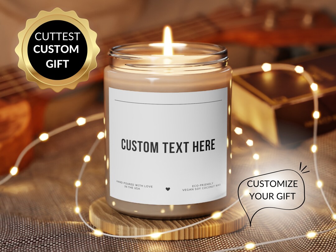 Custom Candle Blank Label Candle Create Your Own Candle Label Etsy