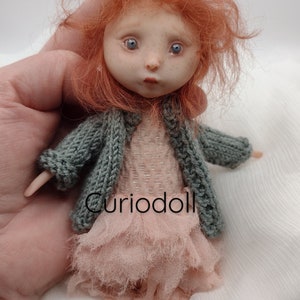 Handmade doll. Primitive doll. Art doll. OOak doll. Fabric doll. Alba.