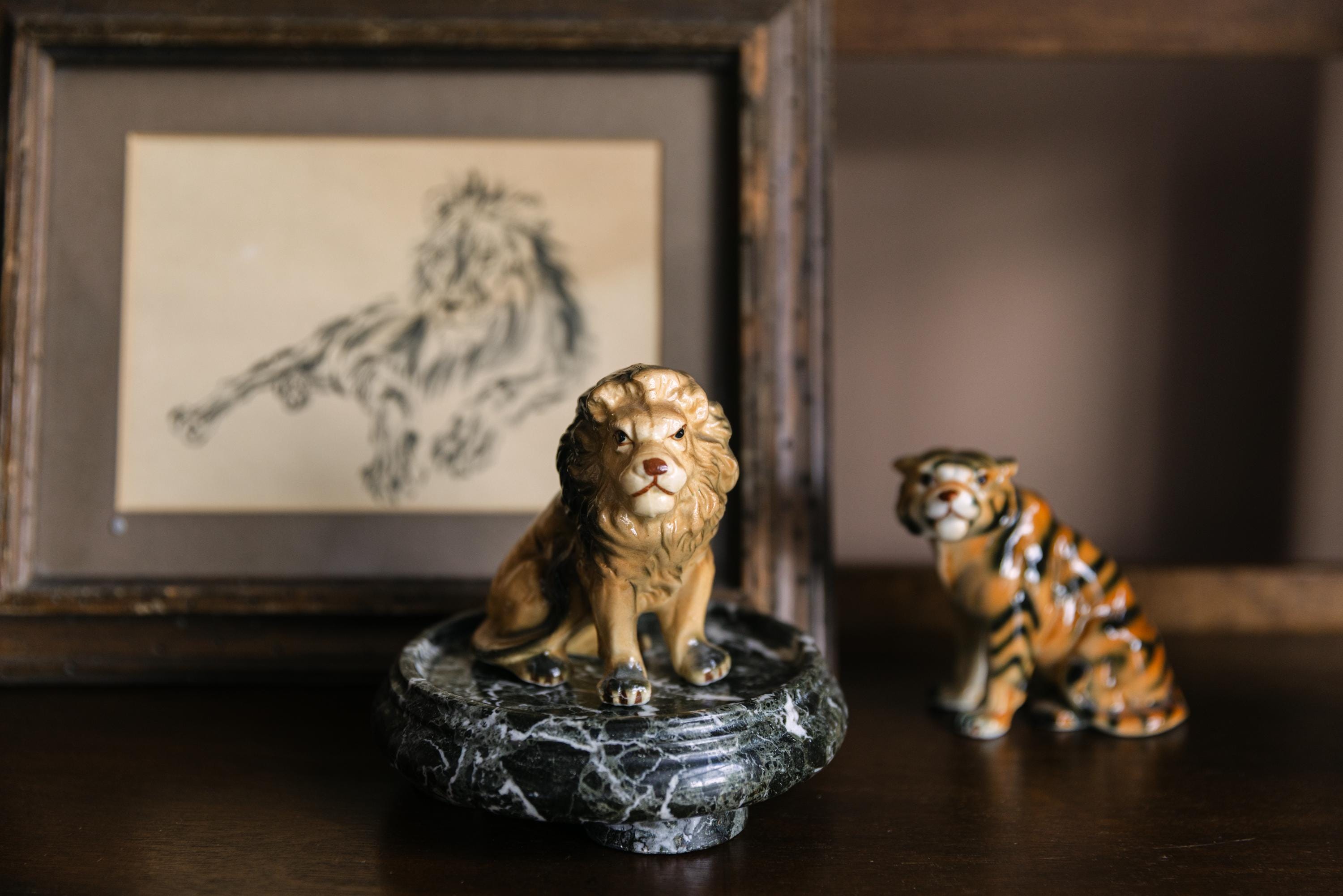 Vintage China Tiger Figurine - Etsy