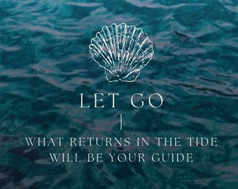 LET GO - Inspirational Quote Digital Product Poster