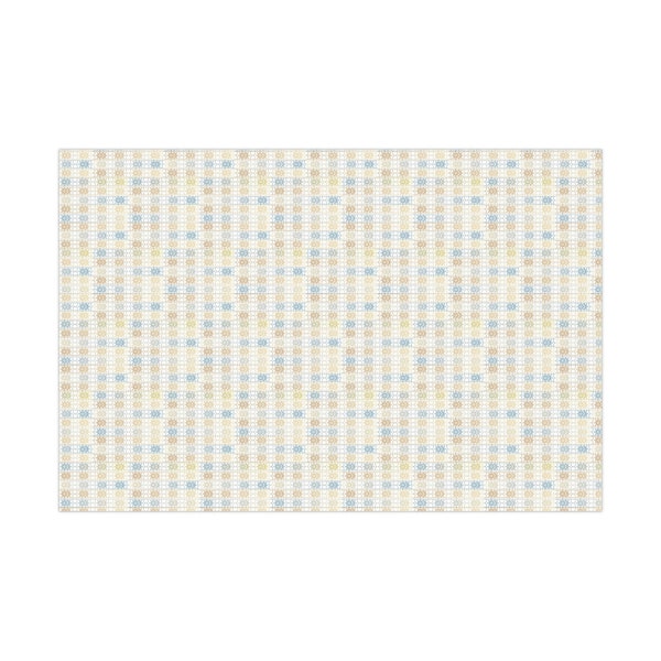 Ramadan Islam Holy Holiday High Resolution Subtle Detail Elegant Graphic Print Gift Wrap Papers - Beige Blue
