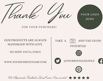 Small Business Thank You Card Template