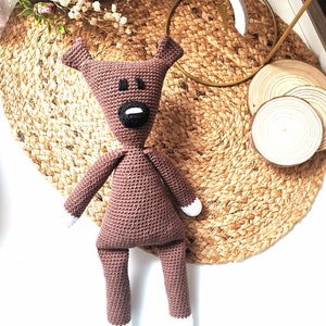 Crochet Teddy Bear, Personalized Crochet Bear, Cotton Knitted Toy, Teddy bear Gift Toy,Teddy Knitted Bear toy