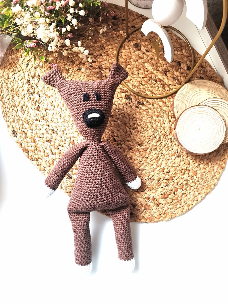 Crochet Teddy Bear, Personalized Crochet Bear, Cotton Knitted Toy, Teddy bear Gift Toy,Teddy Knitted Bear toy