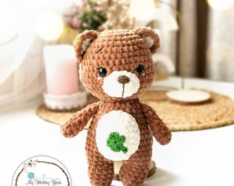 Teddy bear crochet pattern amigurumi | Easy crochet pattern | Make your own stuffed Teddy bear | DIY Teddy bear plush toy | No sew crochet