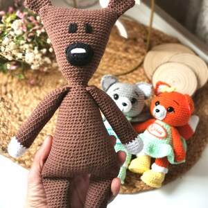 Crochet Teddy Bear, Personalized Crochet Bear, Cotton Knitted Toy, Teddy bear Gift Toy,Teddy Knitted Bear toy