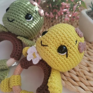 Crochet turtle rattle pattern | Make your own baby toy under 3 hours | Easy crochet pattern | Do it yourself baby shower gift toy