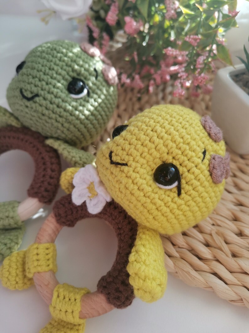 Crochet turtle rattle pattern | Make your own baby toy under 3 hours | Easy crochet pattern | Do it yourself baby shower gift toy
