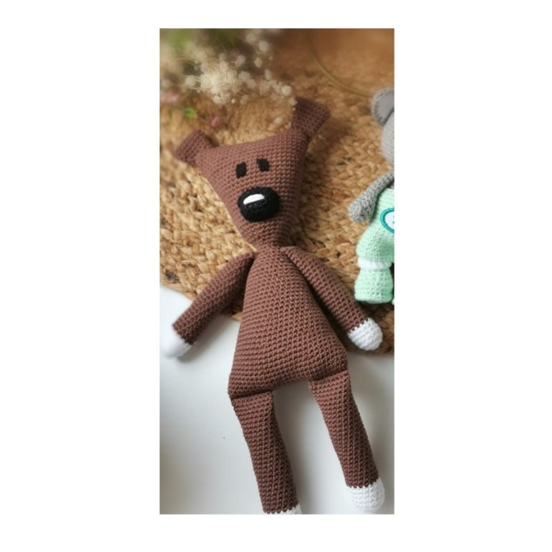 Crochet Teddy Bear, Personalized Crochet Bear, Cotton Knitted Toy, Teddy bear Gift Toy,Teddy Knitted Bear toy