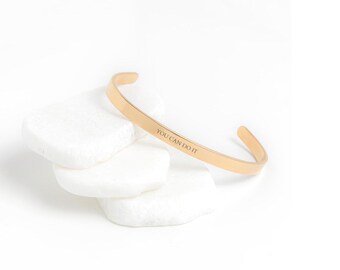 Inspirierendes Armband Für Frauen – Life Is Tough But So Are You, Aus Rotkiefer, Größe 17-22 Cm