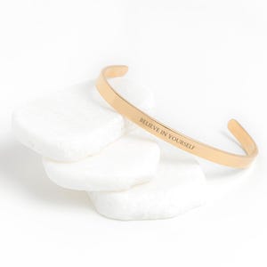 Believe In Yourself Bracelet Inspiration Bracelet Encouragement Gift