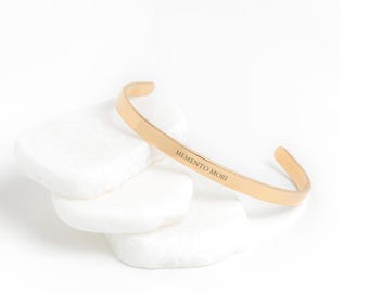 Memento Mori Armband Lateinisches Zitat Armband Inspirierendes Geschenk
