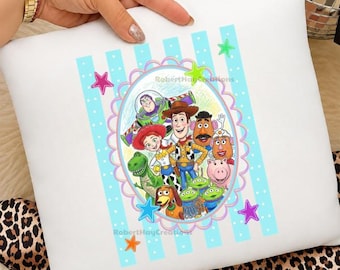 Retro Space Ranger Cowboy PNG Bundle, Cute Dinosaur Toy Clipart, Pastel Cartoon Characters PNG, Magic Adventure Sublimation File