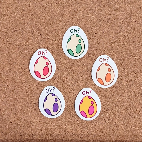 Pokemon Go Vinyl Stickers: Oh? Egg Hatching Set (2k, 5k, 7k, 10k, 12k)