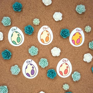 Pokemon Go Vinyl Stickers: Oh? Egg Hatching Set (2k, 5k, 7k, 10k, 12k)