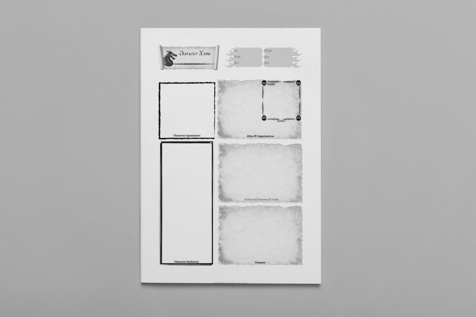 Dungeons and Dragons Character Sheet Bundle - Printable PDF - Printable ...