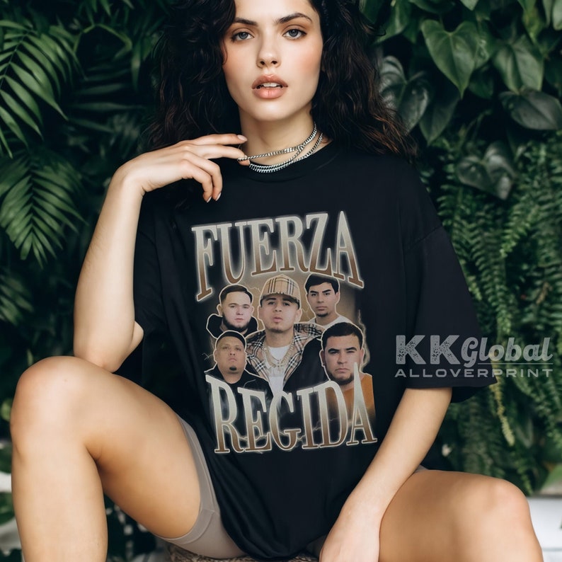 Fuerza Regida Merch Shirt Fuerza Regida Music Concert Shirt Etsy