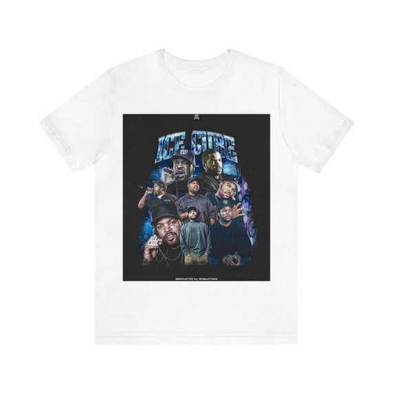 Black Ice Cube Vintage Printed T Shirt