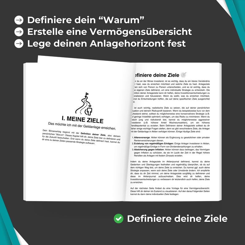 Das Aktienjournal: Finanzielle Ziele setzen, kluge Strategien entwickeln, Risiken managen und erfolgreich investieren. Börse / Aktien Bild 3