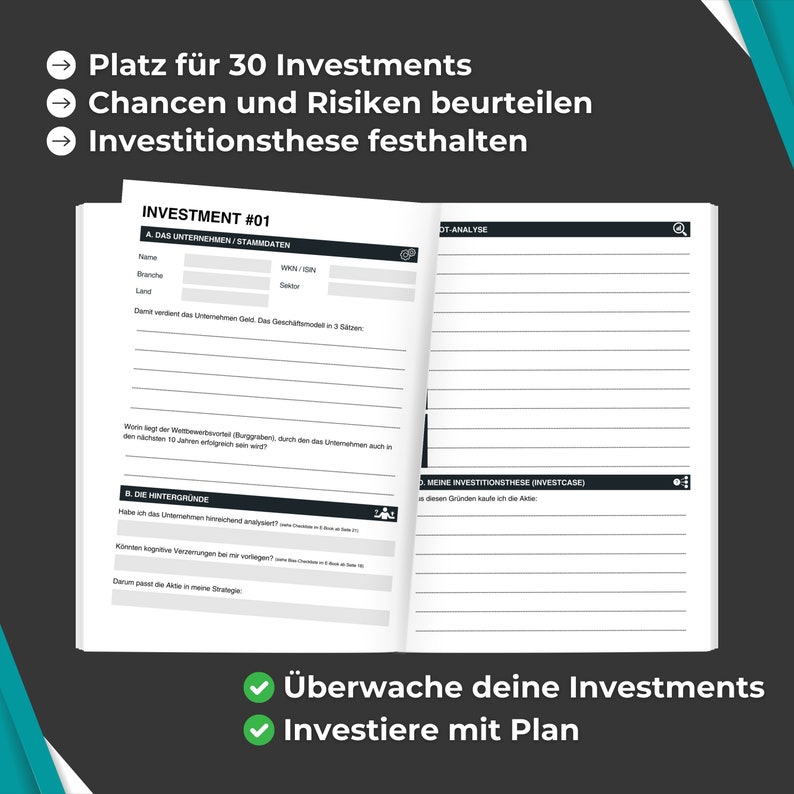 Das Aktienjournal: Finanzielle Ziele setzen, kluge Strategien entwickeln, Risiken managen und erfolgreich investieren. Börse / Aktien Bild 7