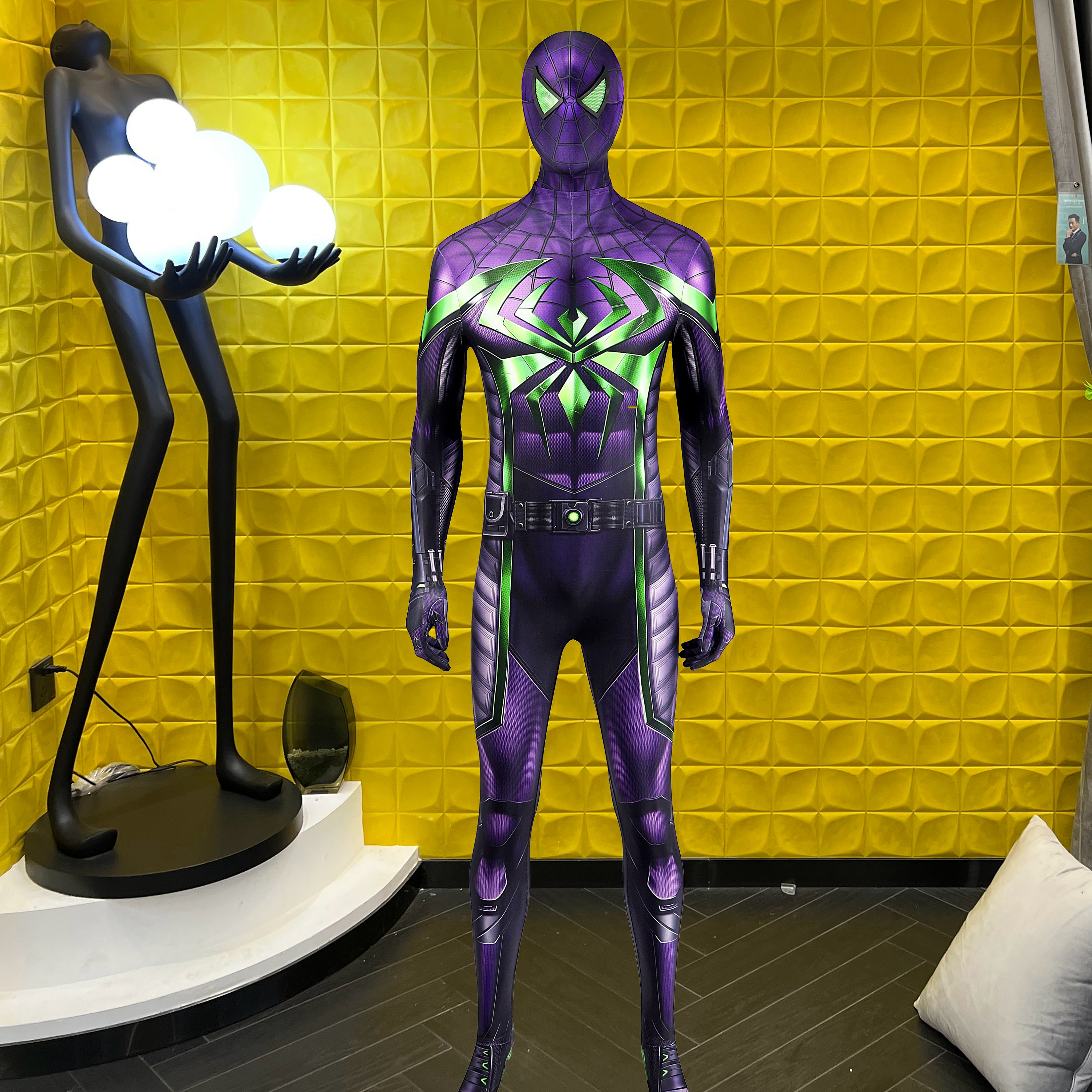 Spider Man Miles Purple Reign Suit Purple Reign Cosplay Costume - Etsy