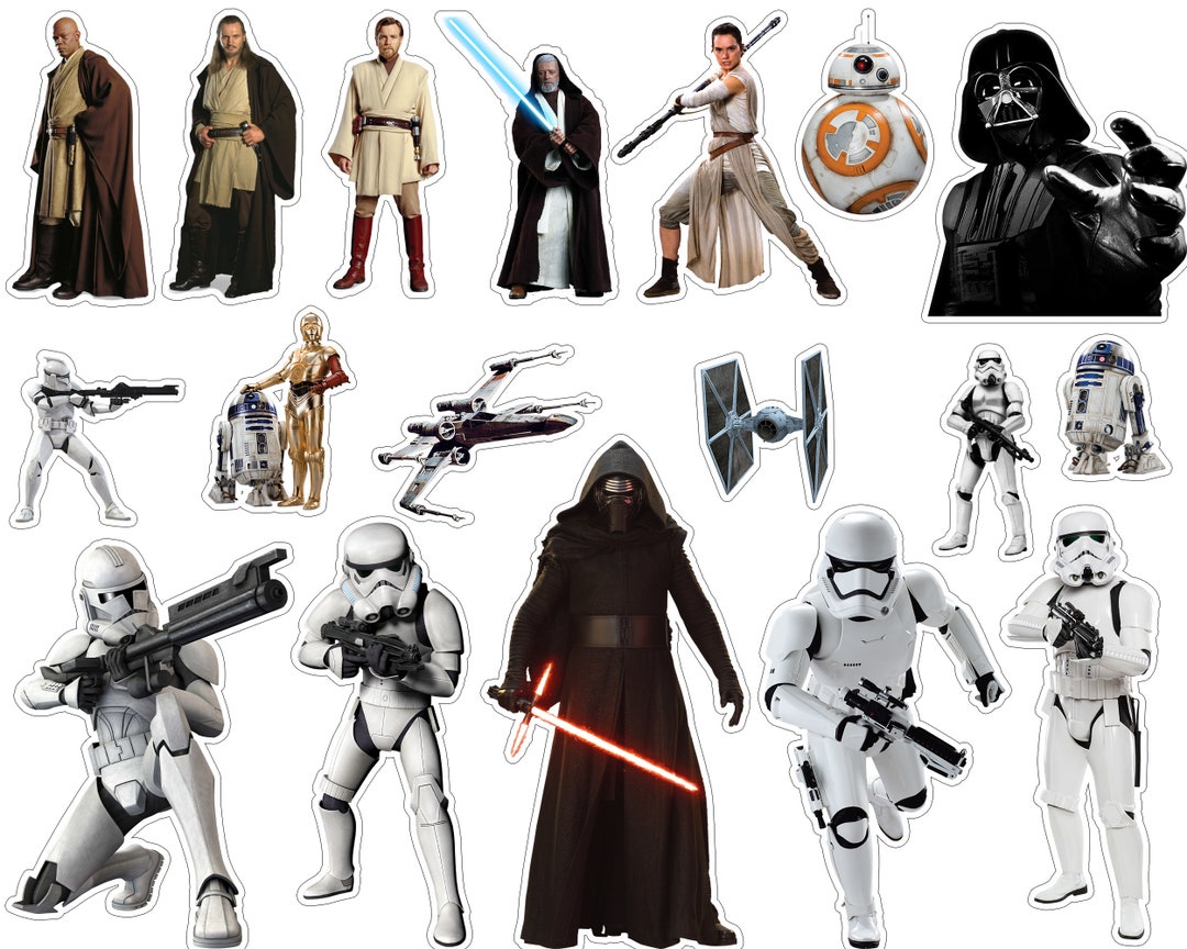 Instant Download Star Wars Cake Topper, Star Wars Party Supplies, Star ...