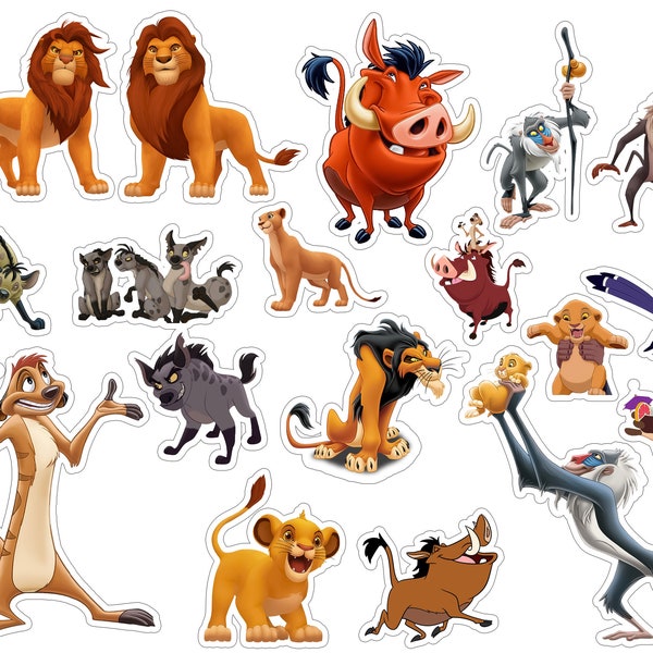 Instant Download Lion King Cake Topper, Lion King Party Supplies, Lion King  Clipart and PNG Digital File Only