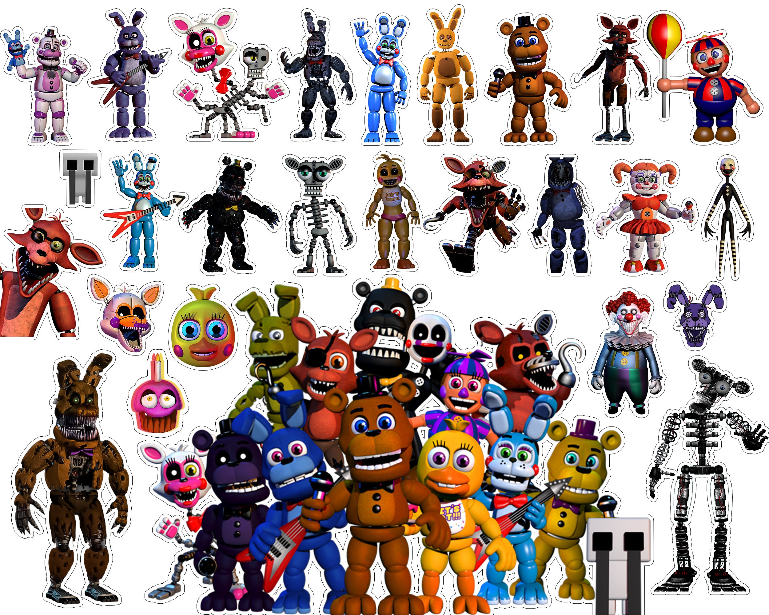 Five Nights at Freddy's Scratch Vector Pack : r/fivenightsatfreddys