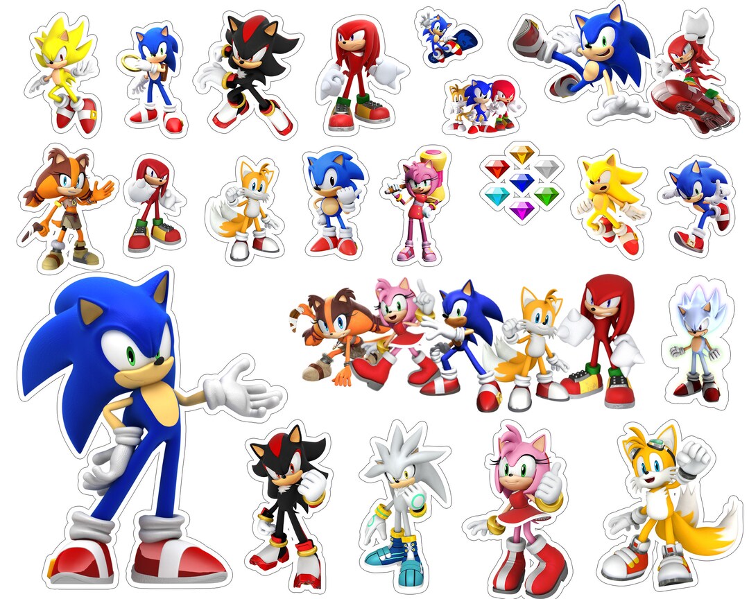 Instant Download Sonic Cupcake Topper, Sonic Hedgehog Clipart and PNG ...