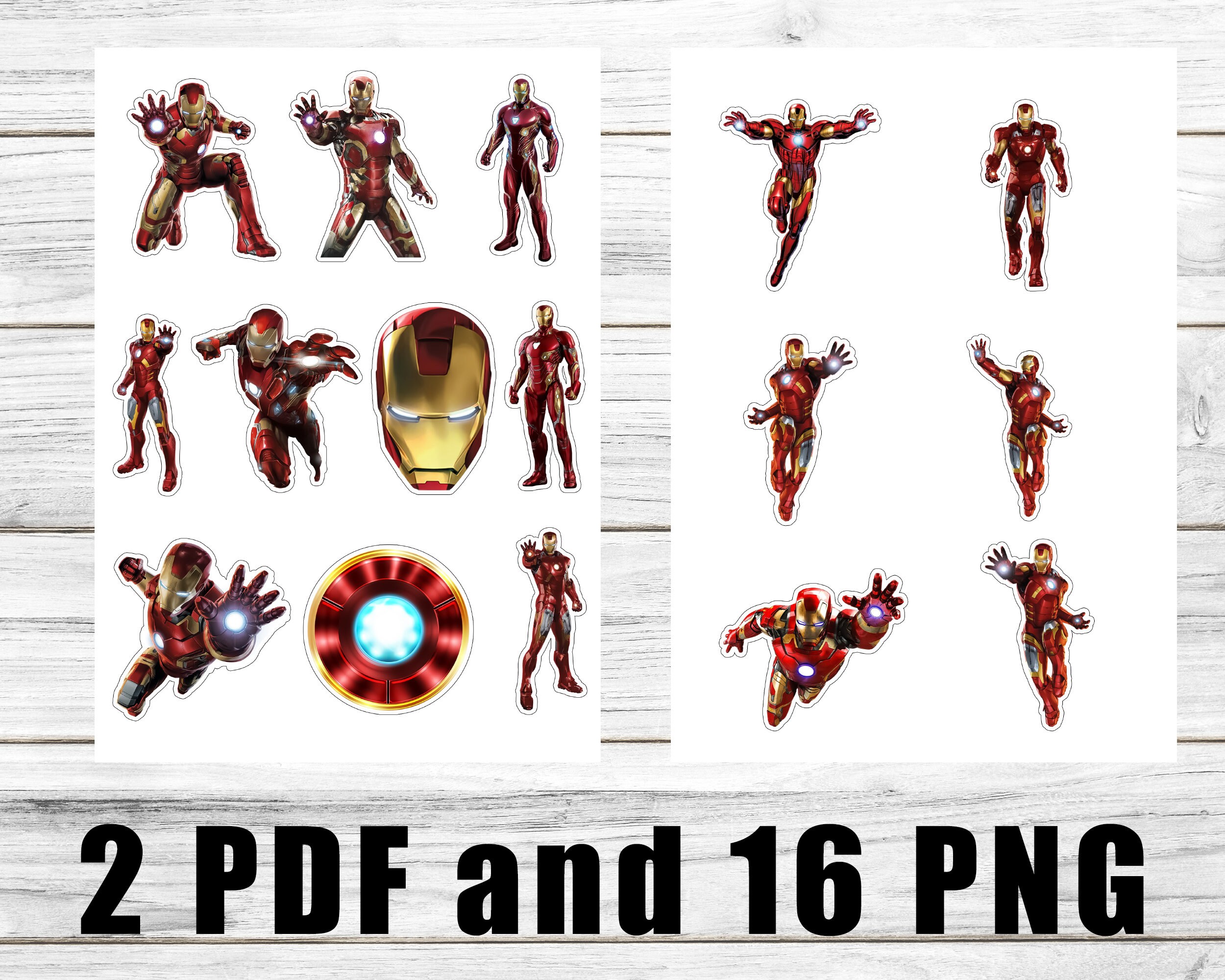 Instant Download Iron Man Cake Topper Iron Man Party Etsy Canada