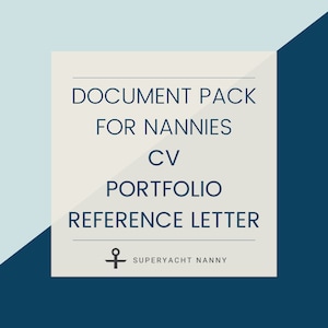 Nanny CV, portafolio, paquete de plantillas de cartas de referencia, guía de currículum para niñeras de viaje y cuidadoras de niños, descargar y editar, paquete para ayudar a conseguir trabajo