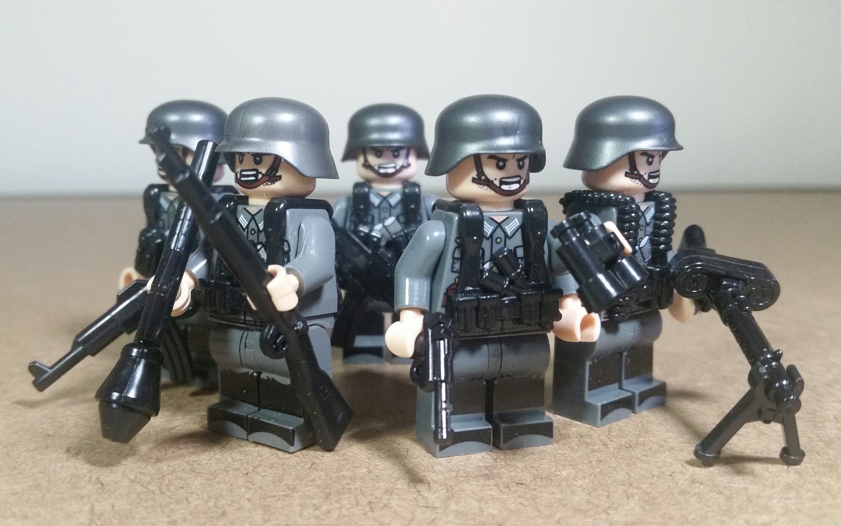 WW2 Custom Building Blocks German Infantry Mini Figure Set of - Etsy ...