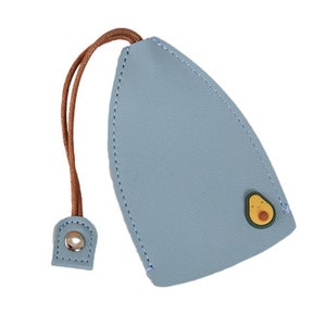 Étui à clés de voiture en cuir synthétique polyuréthane fait main, étui à clés amovible, porte-clés de voiture avec porte-clés, pochette à clés de voiture personnalisée pour femme et homme