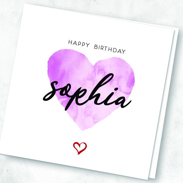 Happy Birthday Sophie Card Etsy