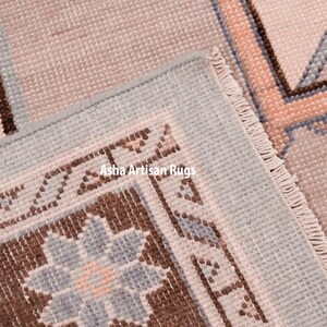 Handmade Oushak Rug: 8x10 Vintage Turkish Wool Area Rug