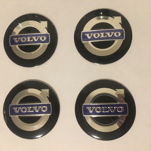 4pcs (Set) 56 mm-2.20 Inch wheel center hub caps stickers for Volvo Domed