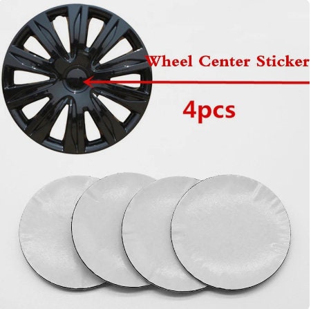VW Volkswagen Silicone Stickers Center Hub Classic Black Grey Ring