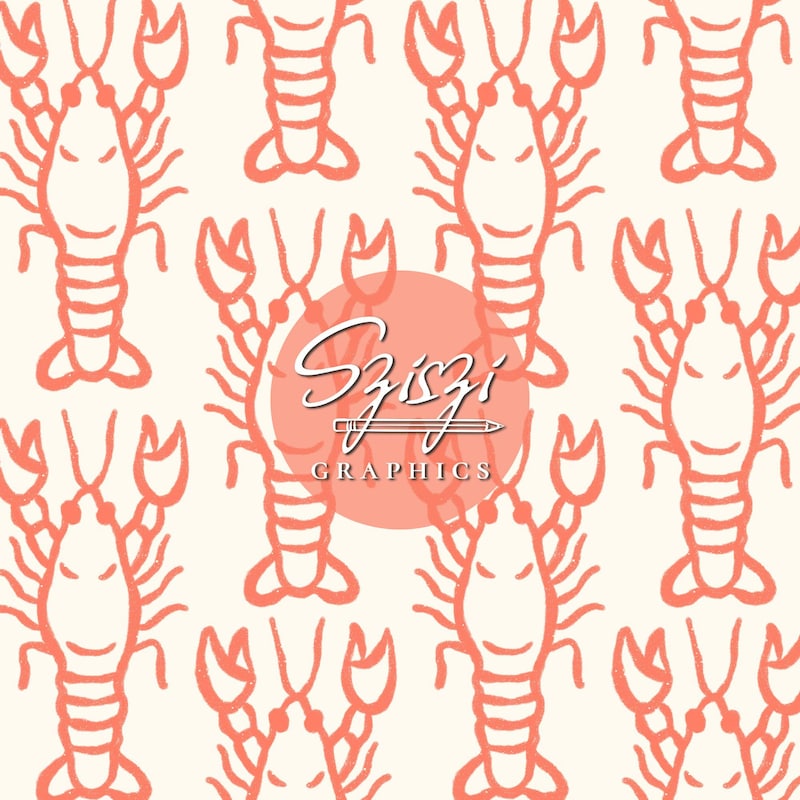 Unique Abstract Lobster Patchwork Print Two-Piece Set