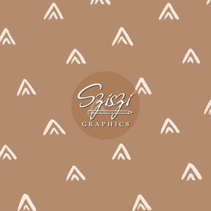 Boho Seamless Pattern Coordinate Seamless File Simple Boho Arrows Seamless Triangle Seamless Geometric Seamless Mud Cloth Seamless, Tan