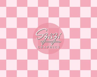 Pink Checkered Seamless Pattern Checker Checkerboard Print Girl Seamless File Preppy Girly Valentines Day