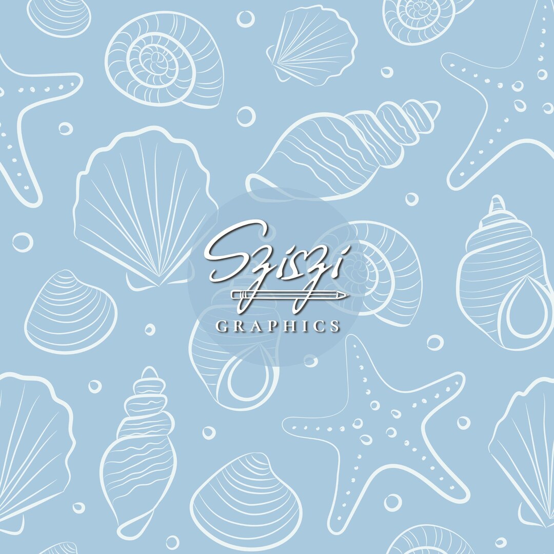 Sea Shells Seamless Pattern Beach Summer Seamless File Ocean Starfish ...