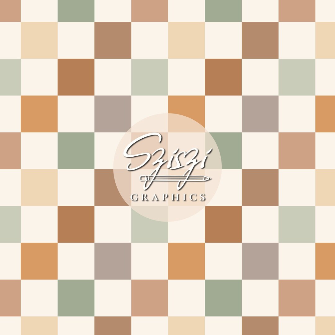 Boho Boy Checker Seamless Pattern Neutral Coordinate Checkerboard ...