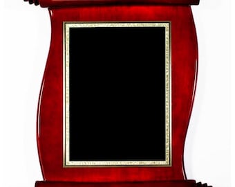 Placa de pergamino con acabado de palisandro personalizada, premio personalizado, reconocimiento de empleados, reconocimiento de jubilación, premio corporativo, regalo de placa personalizada