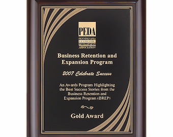 Placa personalizada del premio Cherry, premio personalizado, reconocimiento de empleados, reconocimiento de la jubilación, premio corporativo, placa personalizada, regalo
