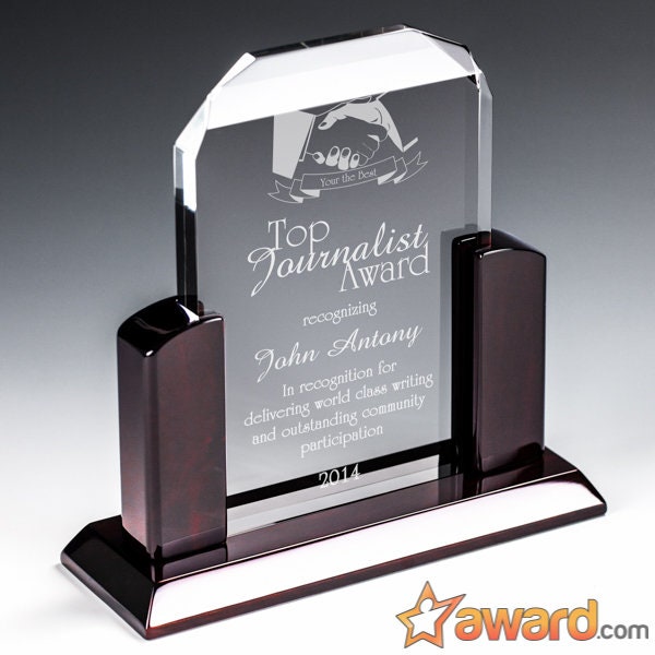 Personalized Tapered Rectangle Award Plaque, Custom Award, Employee Recognition, Retirement Appreciation, Corporate Award, Custom Gift