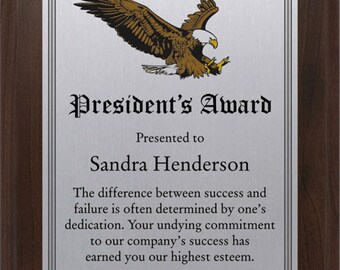 Placa personalizada del premio Cherry Wood, Premio personalizado, Reconocimiento de empleados, Apreciación de la jubilación, Premio corporativo, Placa personalizada, Regalo