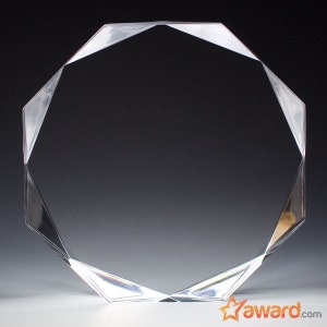 Custom Acrylic Octagon Award plaque, Custom Award, Employee Recognition, Retirement Appreciation, Corporate Award, Custom Gift, Many Sizes