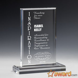 Rechteck Acryl Plakette, Custom Award, Mitarbeiteranerkennung, Ruhestand Anerkennung, Corporate Award, individuelles Geschenk