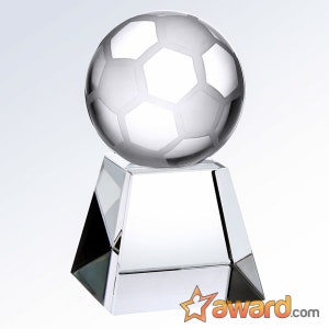 Crystal Soccer Championship Award, Soccer Award, Soccer Trophy, Sport Trophy, Crystal Award, Team Championship Award