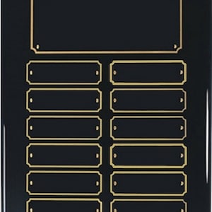 Placa grabada de metal elegante personalizada de 2 pulgadas de alto x 4  pulgadas de ancho, placas de identificación grabadas con láser de latón  negro